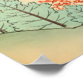 Japans Landschapsillustratie Print Poster (Hoek)