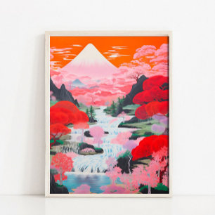 Japans landschapsschilderkunst, Japanse wandkunst, Poster