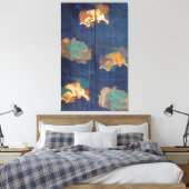 Japans leeuwenpatroon Canvas Afdruk (Insitu (Slaapkamer))