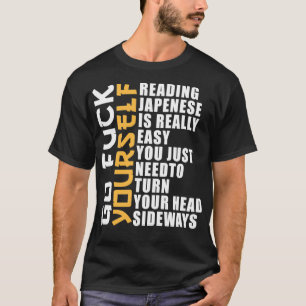 Japans lezen is heel eenvoudig Shirt, grappige Sar T-shirt