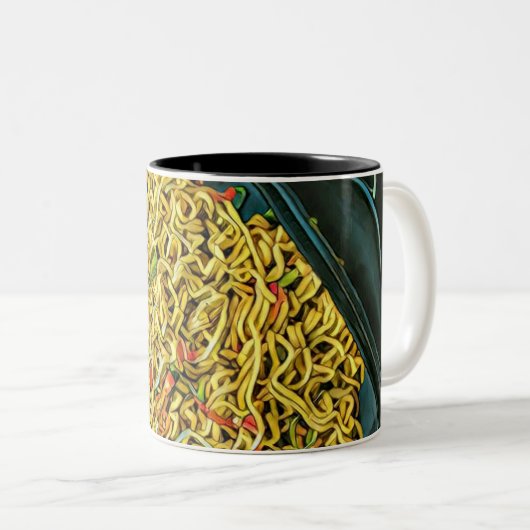 Japans liefhebber tweekleurige koffiemok (Voorkant rechts)