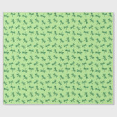 Japans liftpatroon, licht-geelgroen cadeaupapier (Vlak)