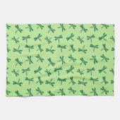 Japans liftpatroon, licht-geelgroen theedoek (Horizontaal)