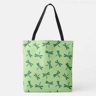 Japans liftpatroon, licht-geelgroen tote bag