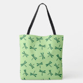 Japans liftpatroon, licht-geelgroen tote bag (Achterkant)