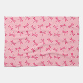 Japans liftpatroon, lichtkoraalroze theedoek (Horizontaal)