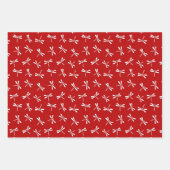 Japans liftpatroon, rood, zwart, Oranje Inpakpapier Vel (Voorkant)