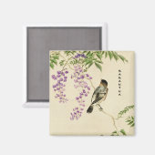 Japans  Lila Sparrow Magnet (Voorkant / Achterkant)