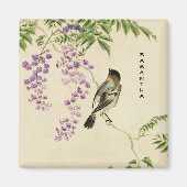 Japans Lila Sparrow Magnet (Voorkant)