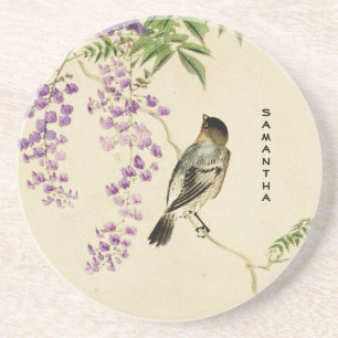 Japans  Lila Sparrow Sandstone-Onderzetter Zandsteen Onderzetter