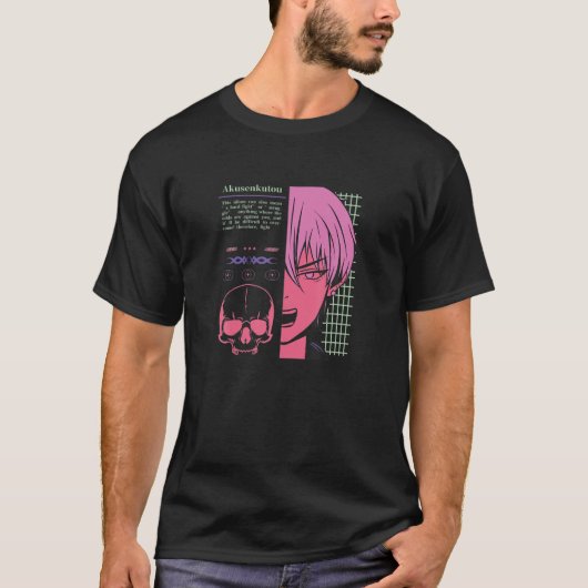 Japans Lofi Boy Anime Character - Japan Aestheti T-shirt (Voorkant)