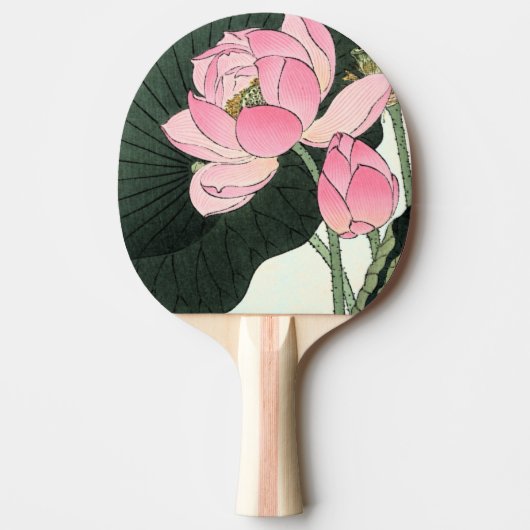  Japans Lotus Bloem - Ping Pong Paddle Tafeltennisbatje (Voorkant)
