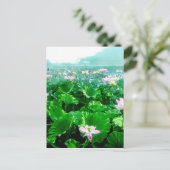  Japans Lotus Pond Old Japan Briefkaart (Staand voorkant)