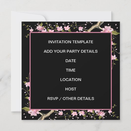 Japans Love Joy Peace Party Kaart (Achterkant)