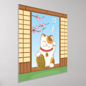 Japans Lucky Calico Cat, Maneki Neko Folie Afdrukken (Laagn)
