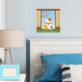 Japans Lucky Calico Cat, Maneki Neko Folie Afdrukken (Insitu (Slaapkamer))