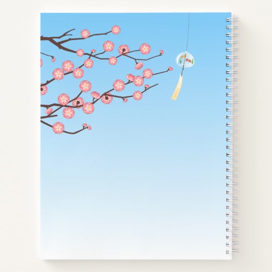 Japans Lucky Calico Cat, Maneki Neko Notitieboek (Achterkant)