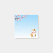 Japans Lucky Calico Cat, Maneki Neko Post-it® Notes (Voorkant)