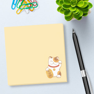Japans Lucky Calico Cat, Maneki Neko Post-it® Notes