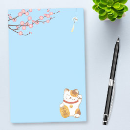Japans Lucky Calico Cat, Maneki Neko Post-it® Notes