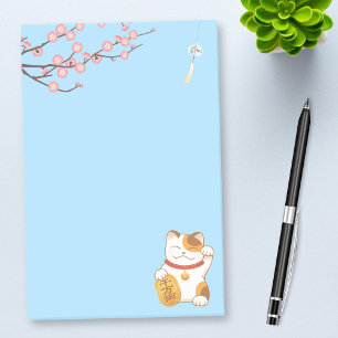 Japans Lucky Calico Cat, Maneki Neko Post-it® Notes