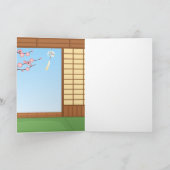 Japans Lucky Calico Kat, Maneki Neko, veel geluk Kaart (Binnen)