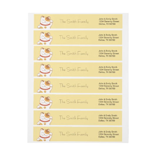 Japans Lucky Cat, Calico Maneki Neko (Vel)