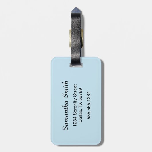 Japans Lucky Cat, Calico Maneki Neko Bagagelabel (Achterkant verticaal)