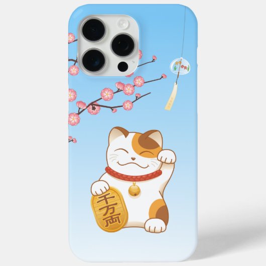 Japans Lucky Cat, Calico Maneki Neko Case-Mate iPhone Case (Achterkant)