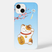 Japans Lucky Cat, Calico Maneki Neko Case-Mate iPhone Case (Achterkant)