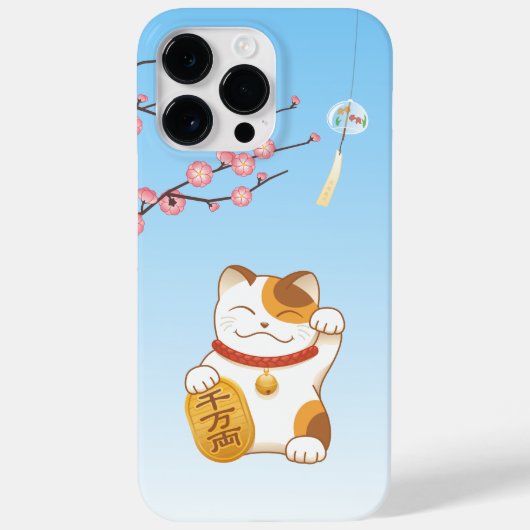 Japans Lucky Cat, Calico Maneki Neko Case-Mate iPhone Case (Achterkant)