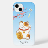 Japans Lucky Cat, Calico Maneki Neko Case-Mate iPhone Case (Achterkant)