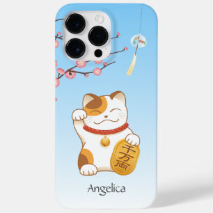 Japans Lucky Cat, Calico Maneki Neko Case-Mate iPhone 14 Pro Max Hoesje