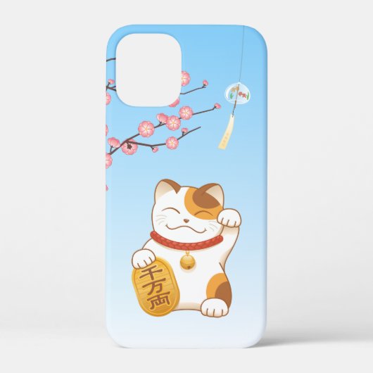 Japans Lucky Cat, Calico Maneki Neko Case-Mate iPhone Case (Achterkant)