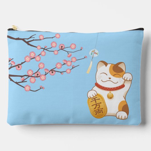Japans Lucky Cat, Calico Maneki Neko Etui (Voorkant)