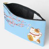 Japans Lucky Cat, Calico Maneki Neko Etui (Open)