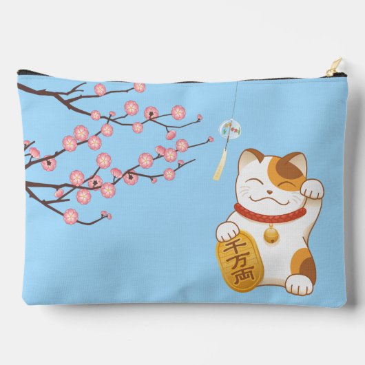 Japans Lucky Cat, Calico Maneki Neko Etui (Achterkant)