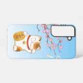 Japans Lucky Cat, Calico Maneki Neko Samsung Galaxy Hoesje (Achterkant horizontaal)