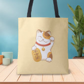 Japans Lucky Cat, Maneki Neko Luck Good Fortune Tote Bag