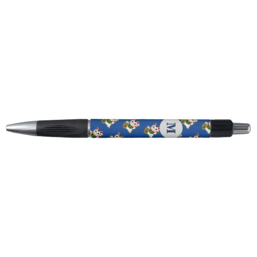 Japans Lucky Cat Monogram Pen (Voorkant)