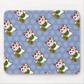Japans Lucky Cat Pattern Muismat (Voorkant)