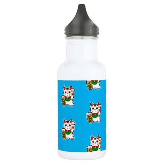 Japans Lucky Cat Pattern Waterfles (Links)