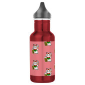 Japans Lucky Cat Pattern Waterfles (Links)