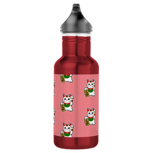 Japans Lucky Cat Pattern Waterfles (Rechts)