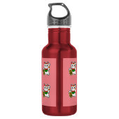 Japans Lucky Cat Pattern Waterfles (Achterkant)