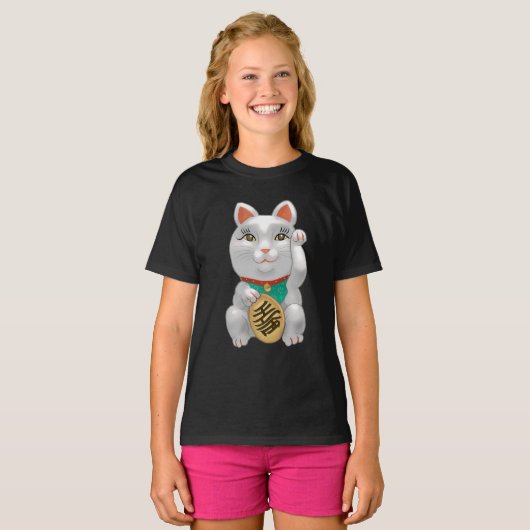 Japans Lucky Cat T-shirt (Voorkant volledig)