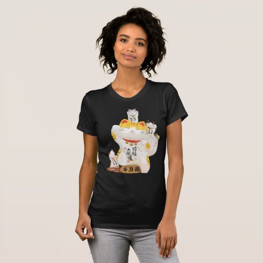 Japans Lucky Cat T-shirt (Voorkant volledig)