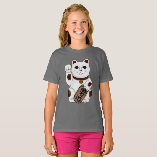 Japans Lucky Cat T-shirt (Voorkant volledig)