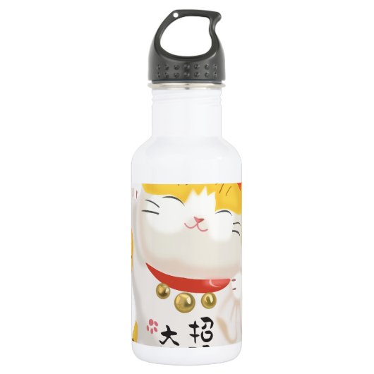 Japans Lucky Cat Waterfles (Voorkant)