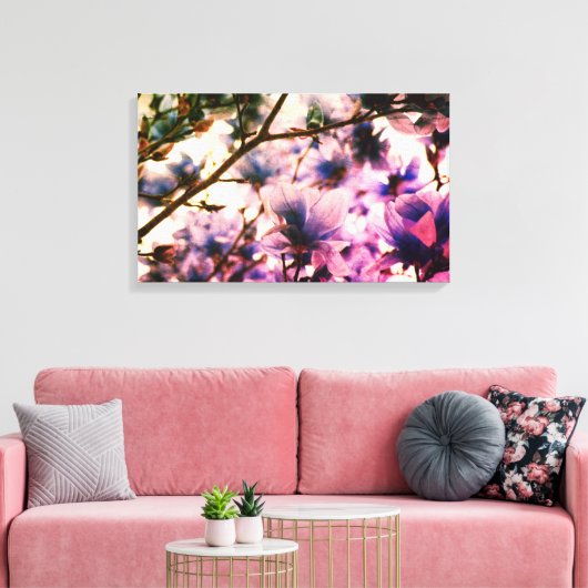 Japans Magnolia Canvas Print (Insitu (Woonkamer))